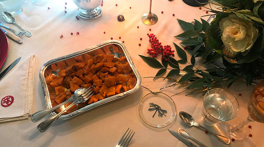 Calabaza asada con especias y miel